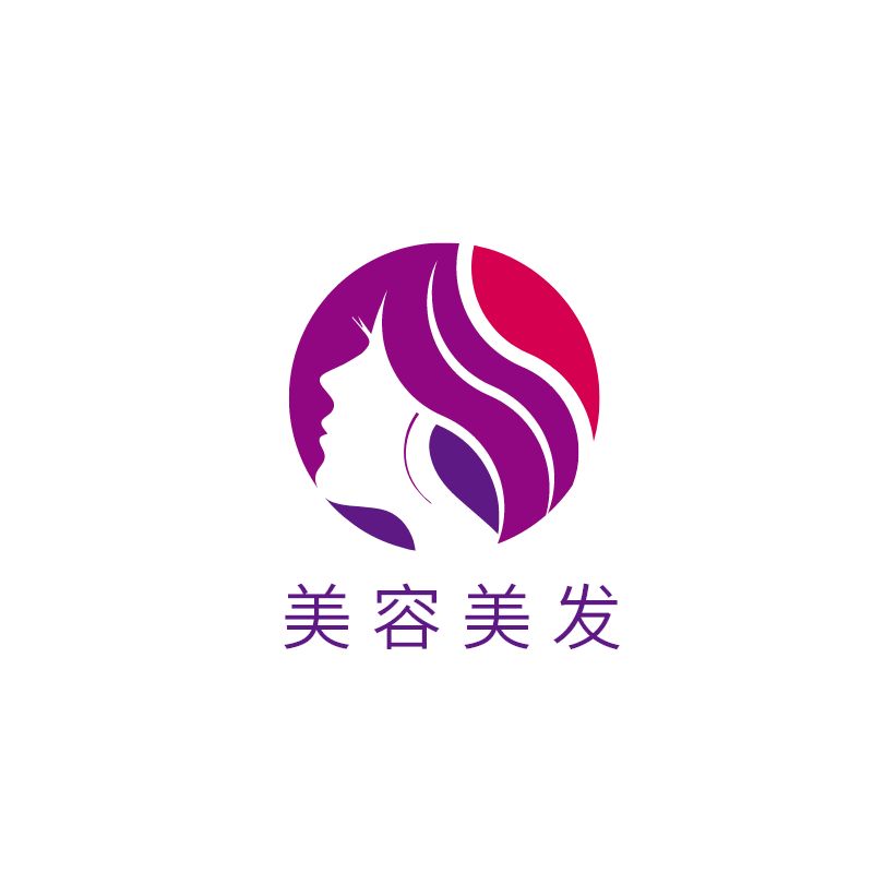 紫色抽象美學(xué) 美容美發(fā)Logo設(shè)計(jì)的品牌靈魂與市場(chǎng)攻略